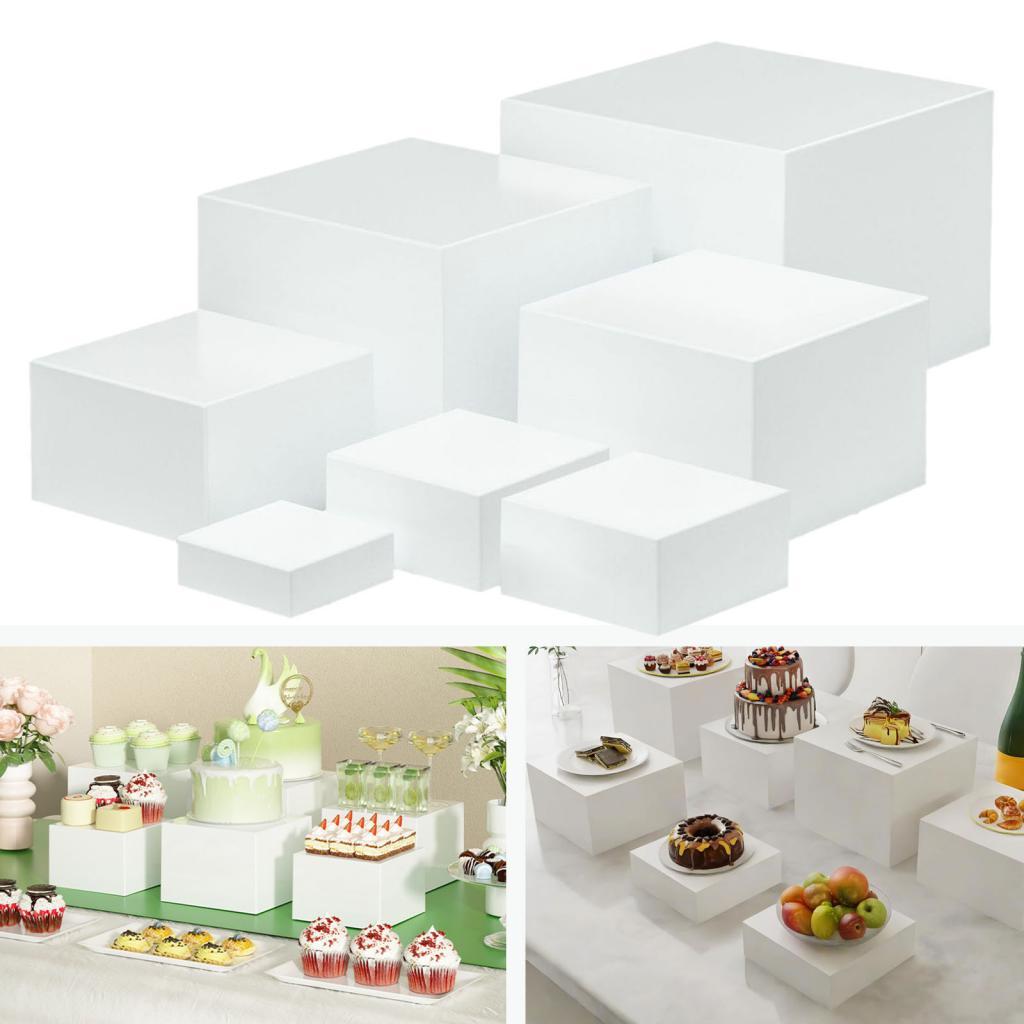 7 قطع الاكريليك مكعب صندوق عرض - مراجعة Food Storage Table وسعره