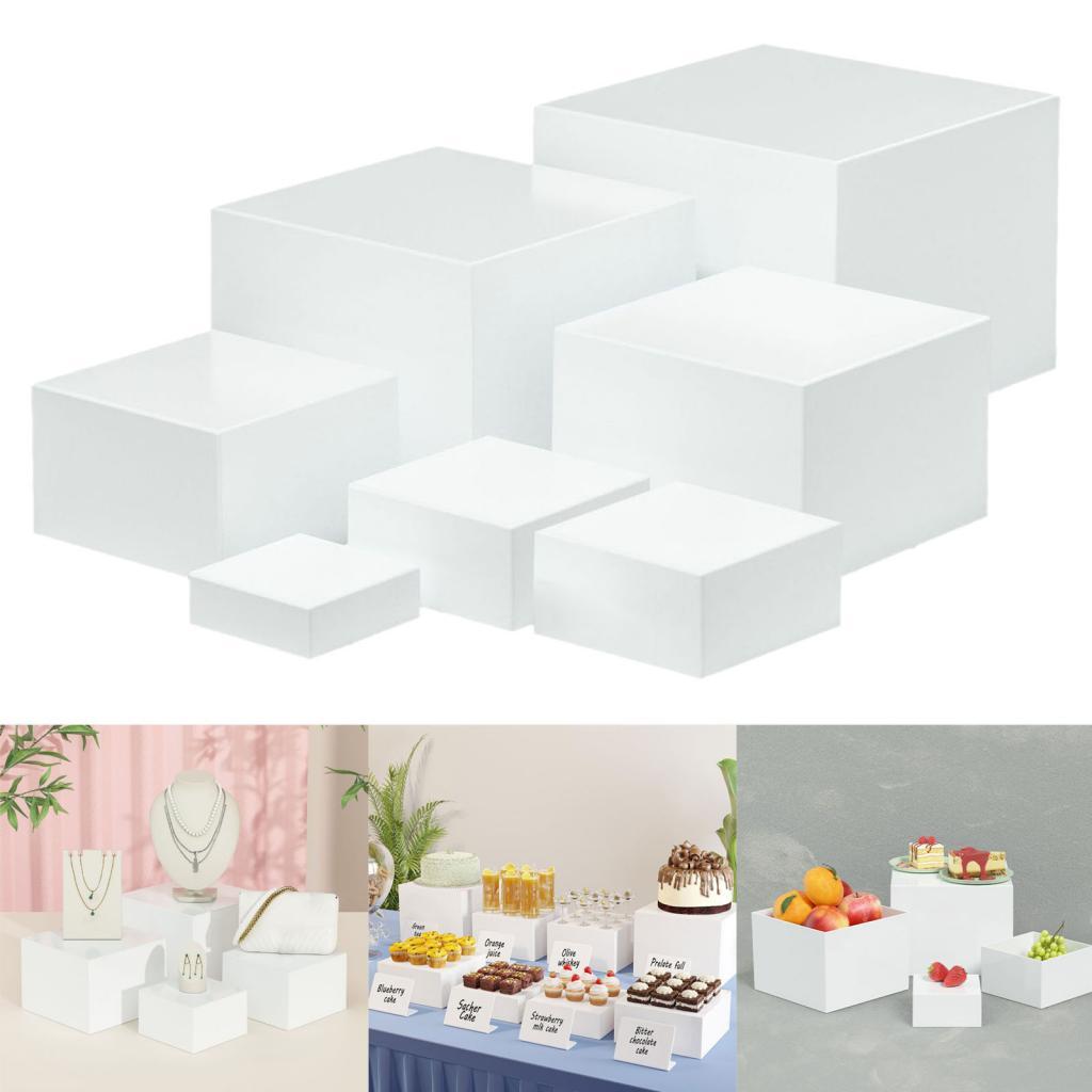 7 قطع الاكريليك مكعب صندوق عرض - مراجعة Food Storage Table وسعره