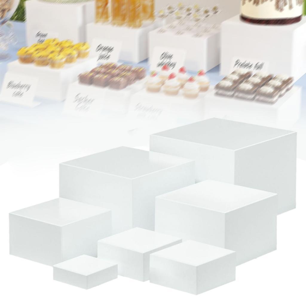 7 قطع الاكريليك مكعب صندوق عرض - مراجعة Food Storage Table وسعره