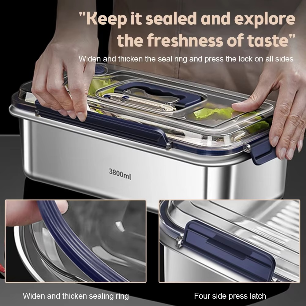 مجموعة حاويات تخزين الطعام من  - مراجعة Food Storage Metal Box وسعره