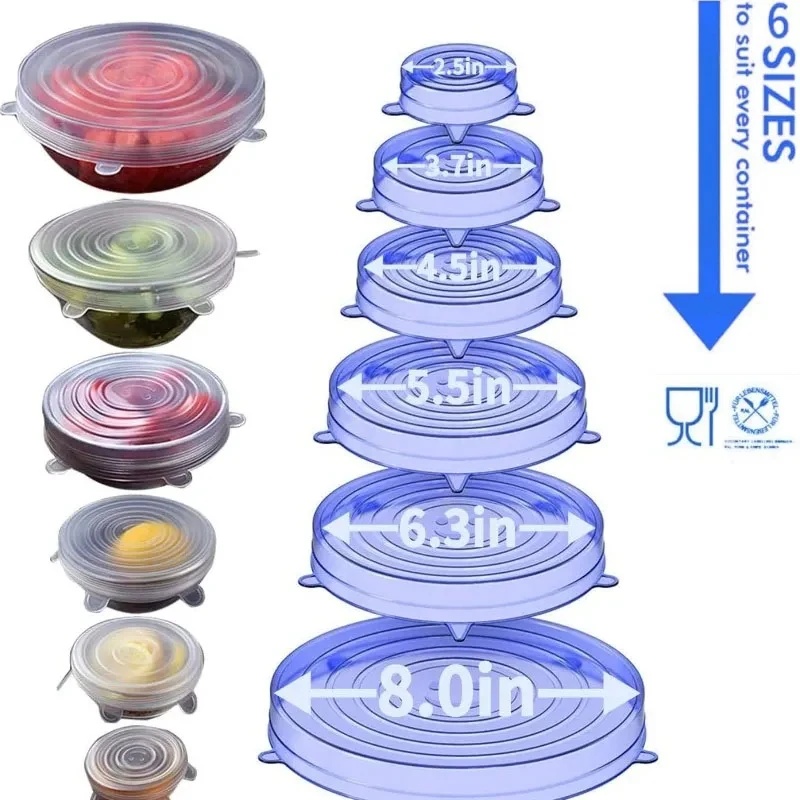 مجموعة أغطية سيليكون قابلة لإع - مراجعة Silicone Stretch Lid وسعره