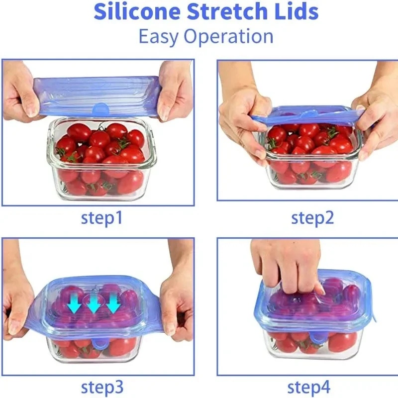 مجموعة أغطية سيليكون قابلة لإع - مراجعة Silicone Stretch Lid وسعره