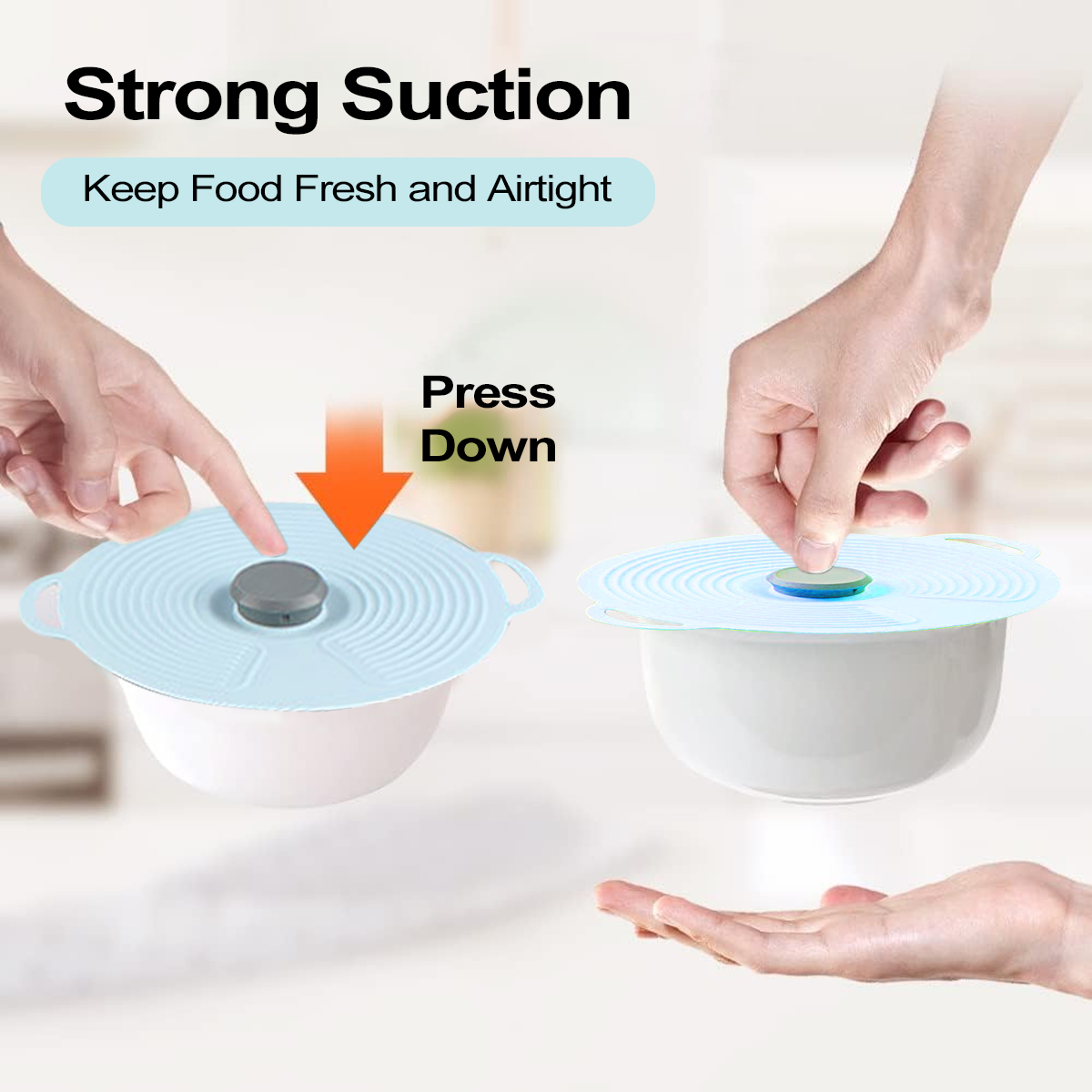 أغطية سيليكون من Leeseph للوعا - مراجعة Silicone Stretch Lid وسعره