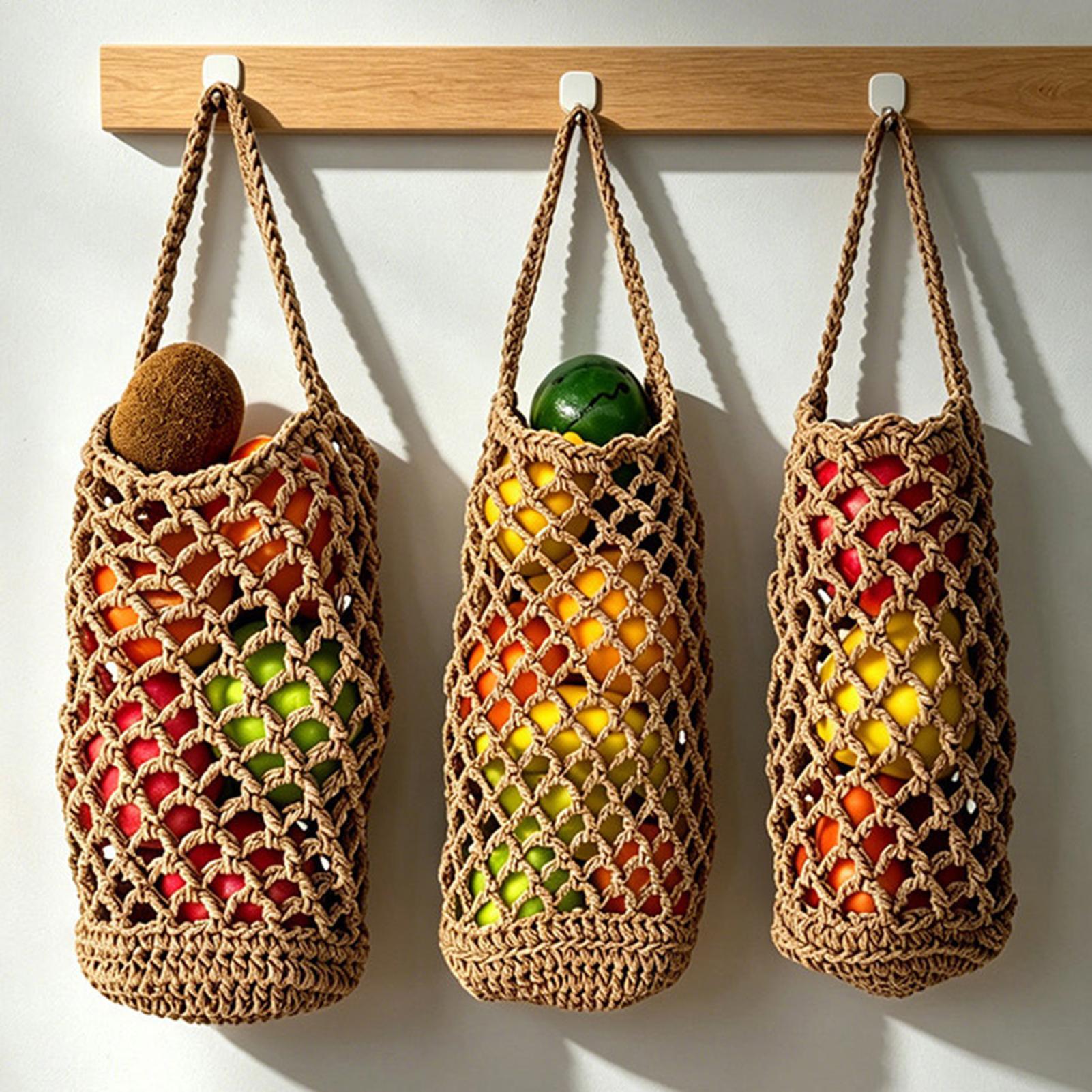 حقيبة تخزين الخضروات المنسوجة  - مراجعة Produce Bag Reusable Mesh وسعره