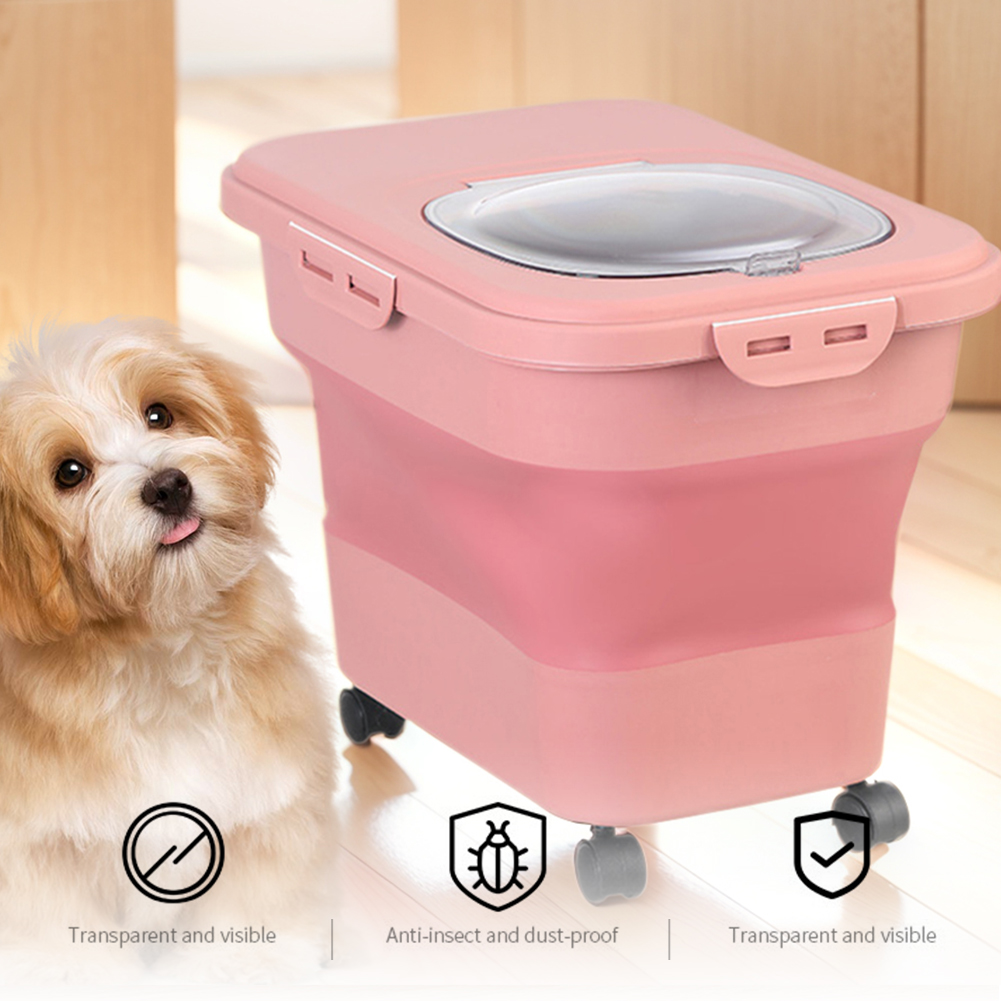 صندوق طعام القطط الجاف القابل  - مراجعة Food Storage Pet وسعره