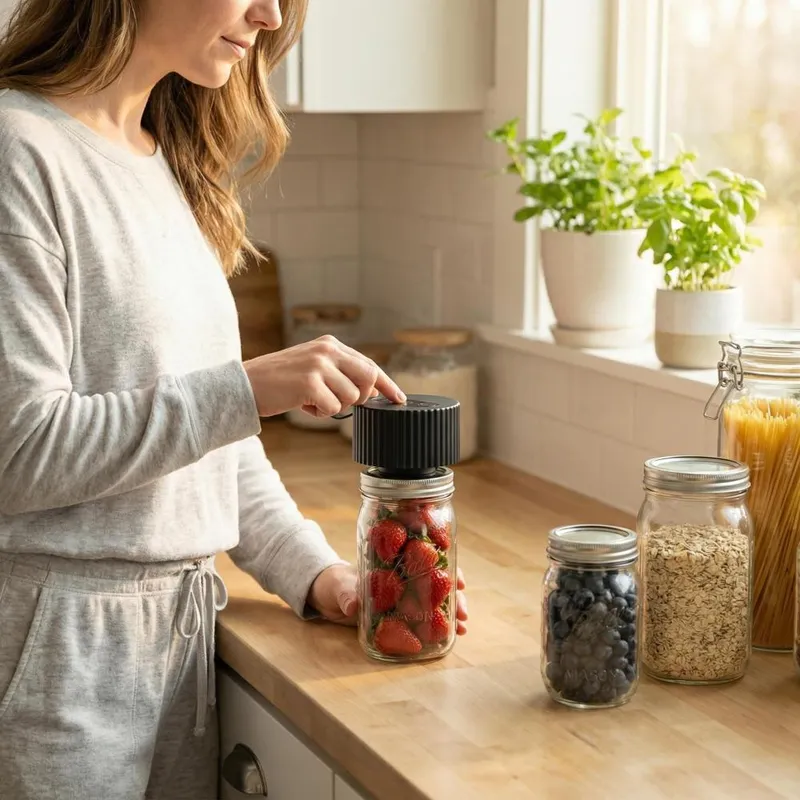 جهاز تفريغ الهواء الكهربائي لب - مراجعة Food Storage Vacuum وسعره