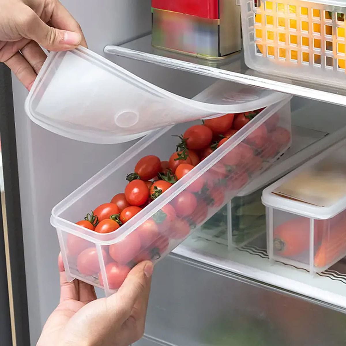 صندوق تخزين بلاستيكي شفاف، علب - مراجعة Food Storage Freezer Containers وسعره