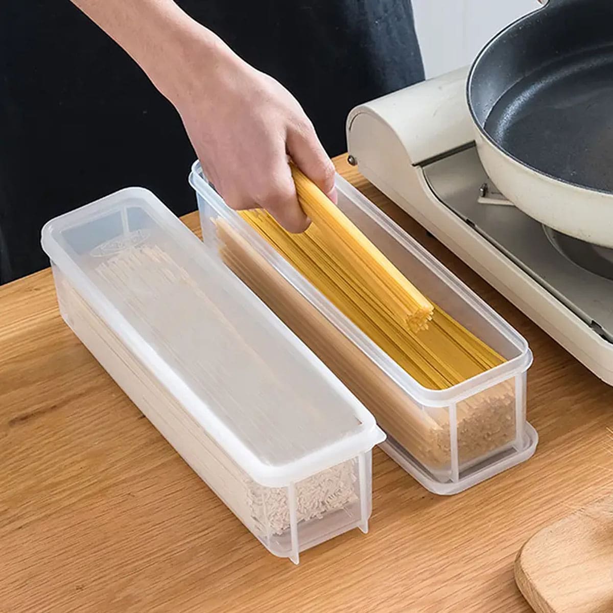 صندوق تخزين بلاستيكي شفاف، علب - مراجعة Food Storage Freezer Containers وسعره